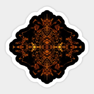 Carl Clarx Design . Brown in Cross X - Sticker